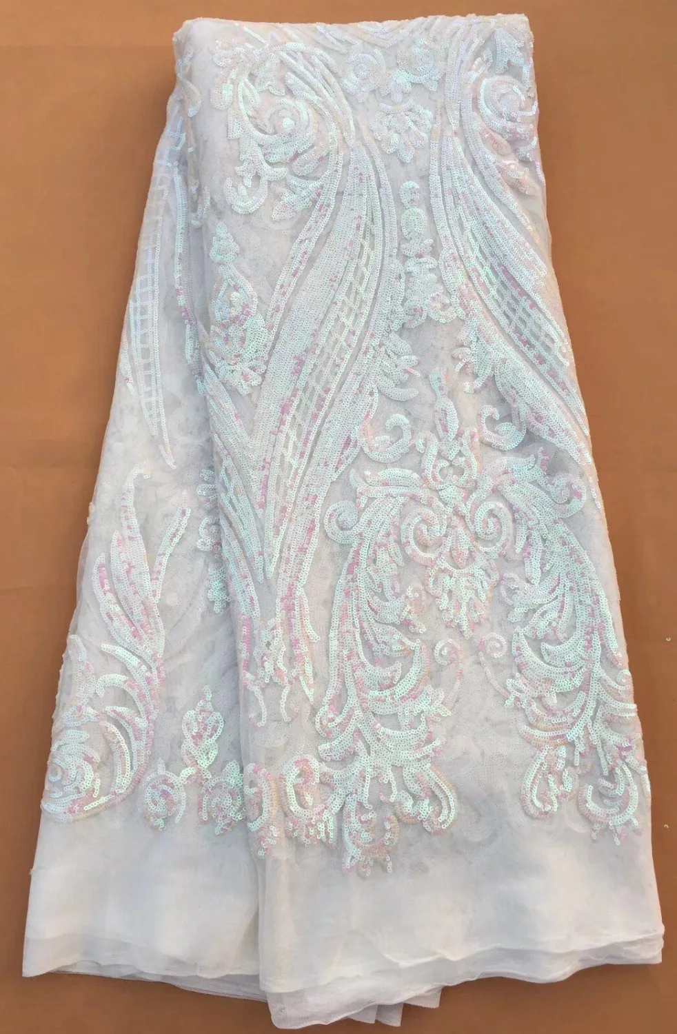 

African sale net and sequins lace fabrics, high-quality French lace fabric,beautiful net lace fashion!