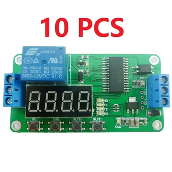 

10 PCS DC 5V 12V 24V Multifunction Delay Relay Time Switch Turn on/off PLC Module