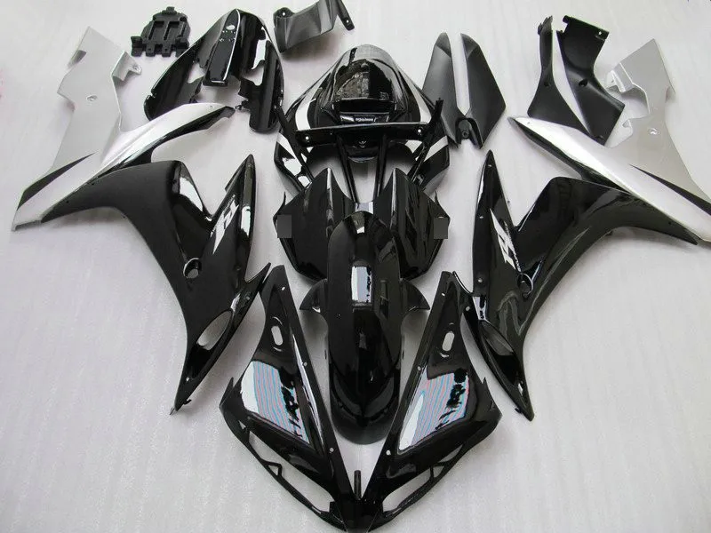 

Motorcycle Fairing Kit for YAMAHA YZFR1 04 05 06 YZF R1 2004 2005 2006 YZFR1000 ABS Silver gloss black Fairings set+7gifts YP22