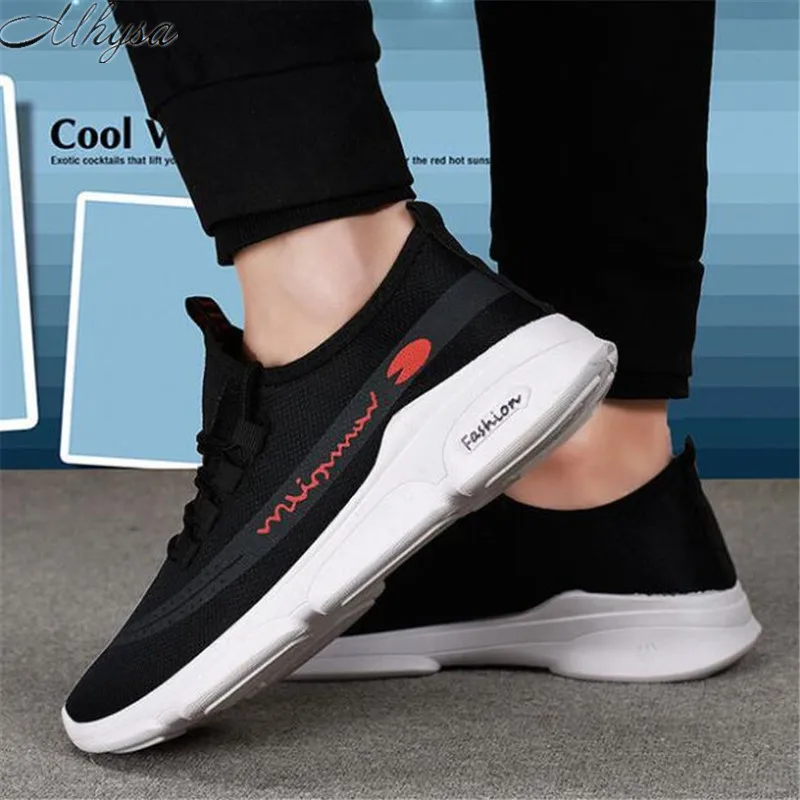 

Mhysa 2019 new men's spring and autumn fashion casual shoes comfortable and breathable men's outdoor flat shoes sneakers L308