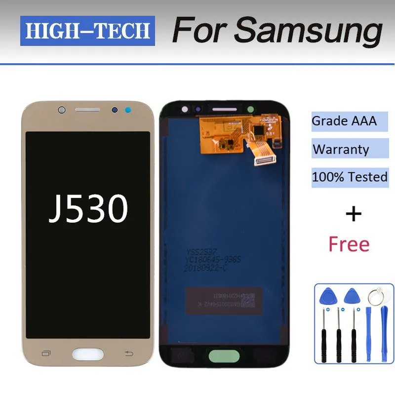 AAA 5,2 ''ЖК-для samsung Galaxy J5 J530 J530F SM-J530F ЖК-дисплей сенсорный экран дигитайзер для samsung дисплей J530 lcd S