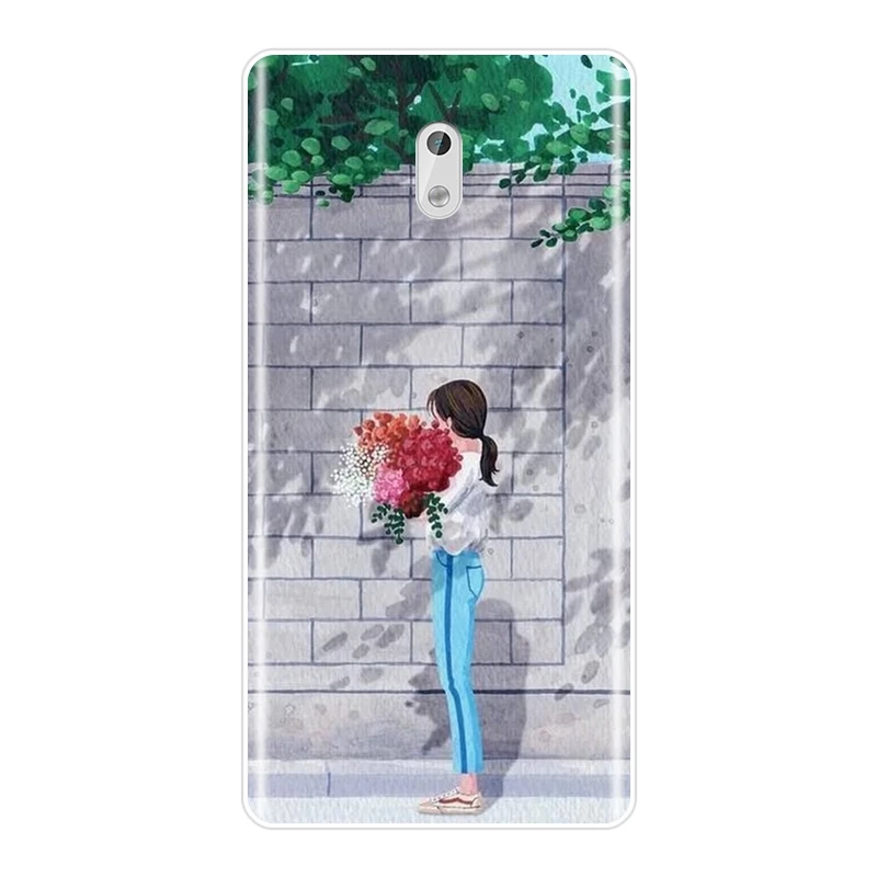 Задняя крышка для Nokia 7 Plus X6 силиконовый мягкий Kpop Girl Корейский Японский