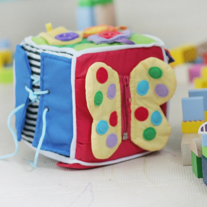 Bebe Jouets Educatifs Multifonctionnel Cube Magique Blocs De Tissu Bebe Education Jouet Livraison Gratuite Aliexpress