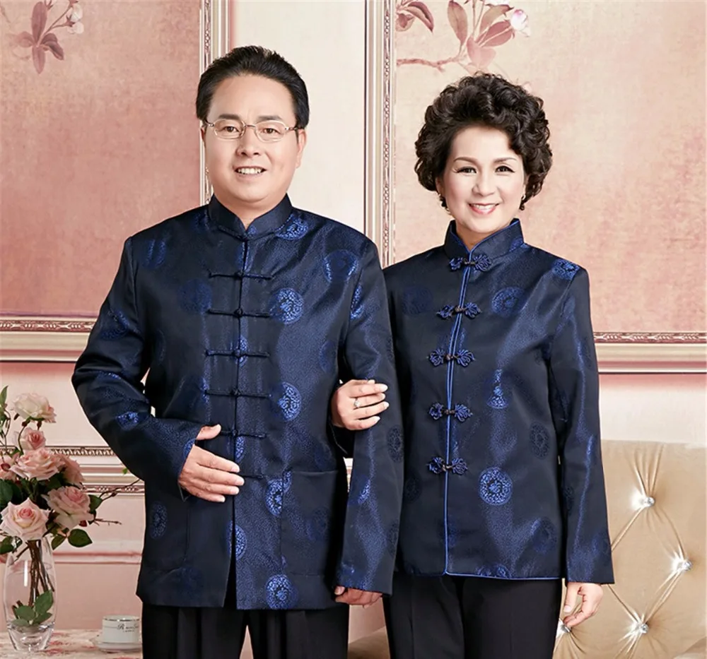 

Shanghai Story Fashion Chinese Spring jacket Men;s clothing man Jacket Coat Outerwear Tang Suit Size M--3XL Green Blue