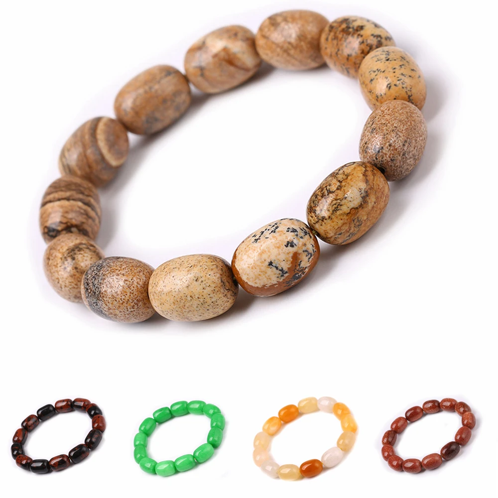 

Natural Stone Beads Bracelets Women Vintage Design Tiger Eye Bead Strand Bracelet Buddha Bracelets For Women Yoga Amber Jewelry