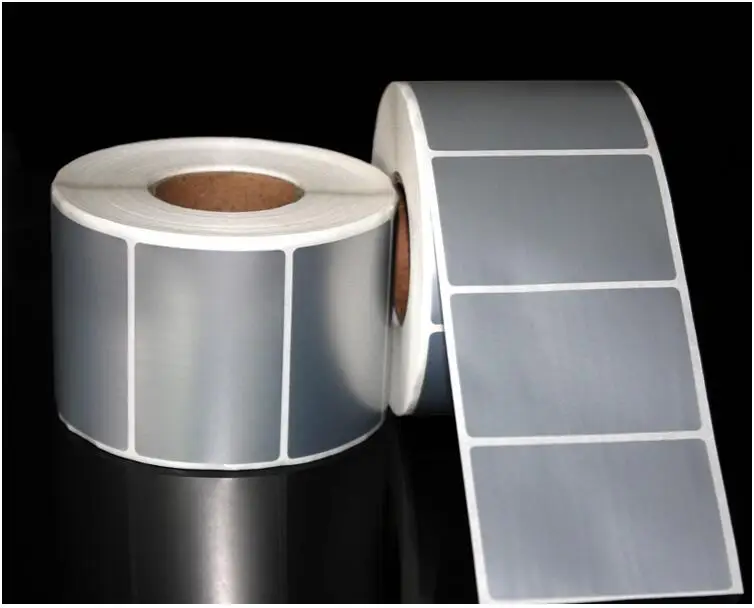 1000Stickers Matte silver label paper waterproof Oil PROOF stickers