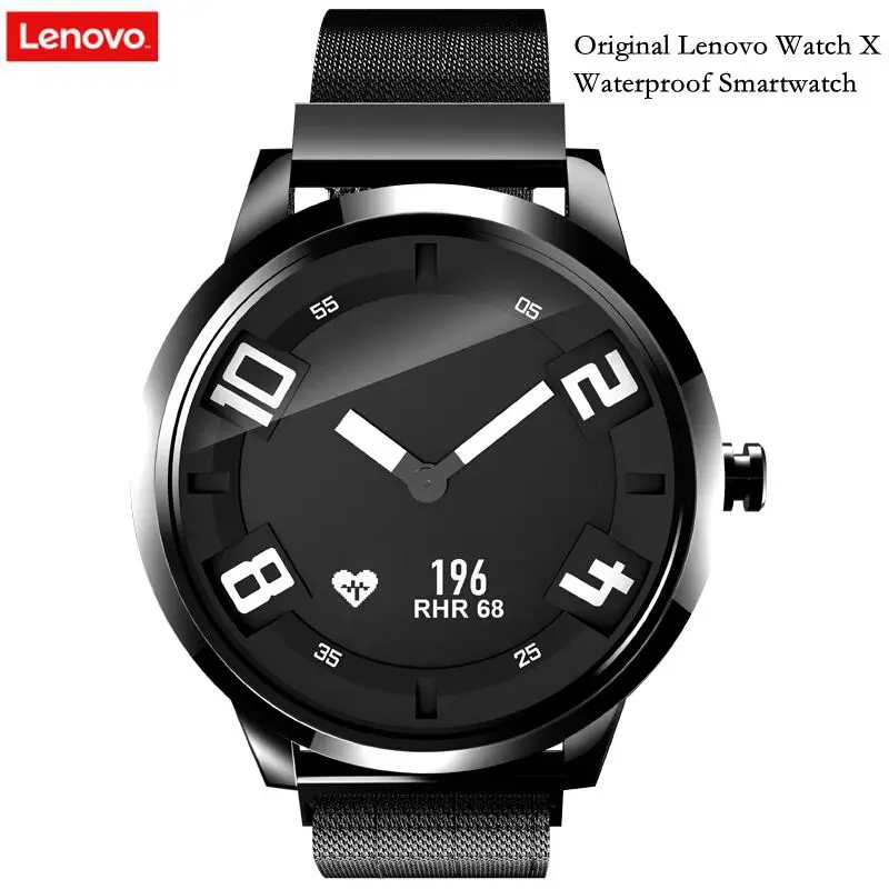 Оригинальные часы lenovo X Bluetooth водостойкие Smartwatch Поддержка IOS и экран на базе Android