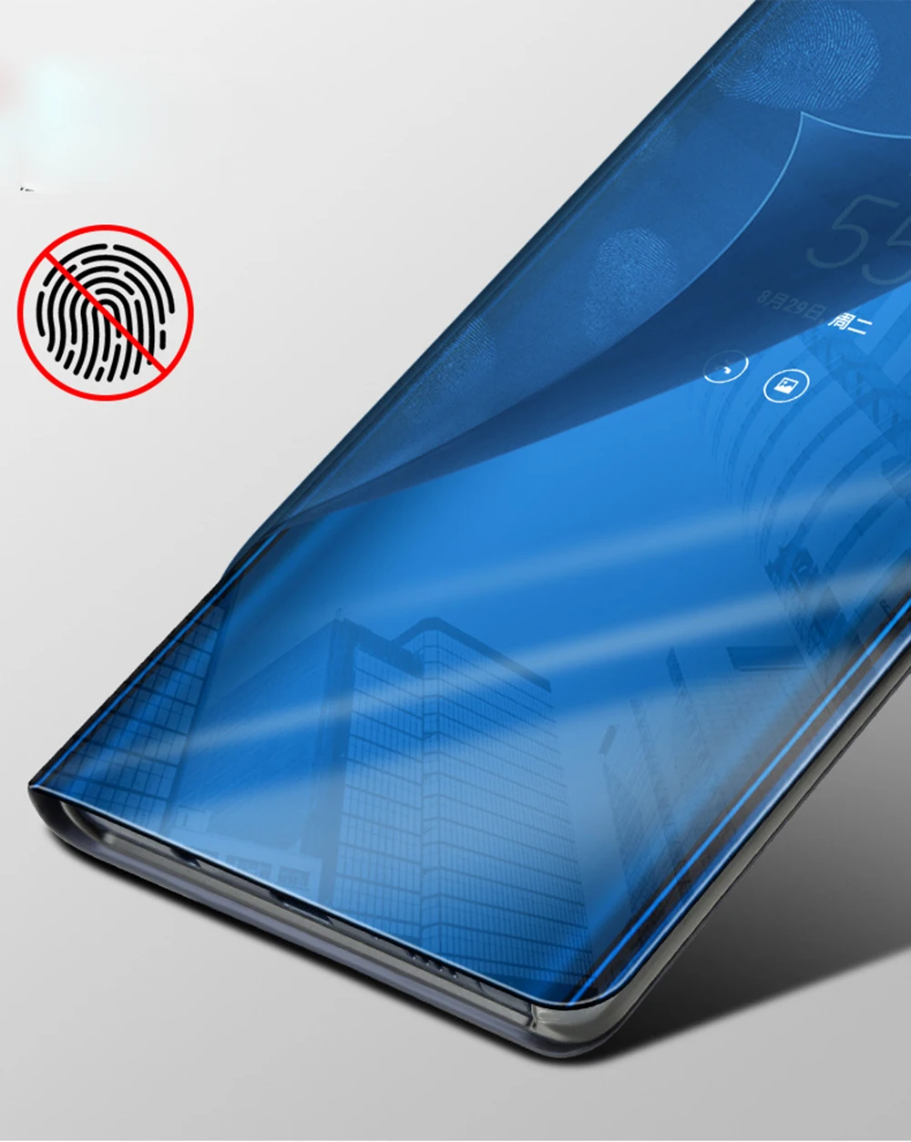 Clear View Smart Подставка для зеркала заднего вида чехол телефона samsung Galaxy S9 S8 плюс