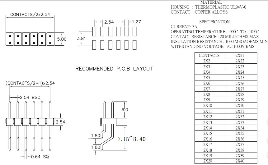 5 шт. 2,54 мм штыревой разъем типа «папа» dual row Угловые SMT SMD 2x2 4 Pin на возраст 6, 8, 10, 12 лет 14, 16, 18, 20, 22, 24, 26 28 30; большие размеры 34-40 50 60 80 Pin-код