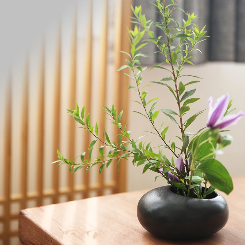 Керамическая маленькая капля воды цветок горшок ваза устройство дзен чайный стол настольный японский икебана Цветочная композиция керамические инструменты