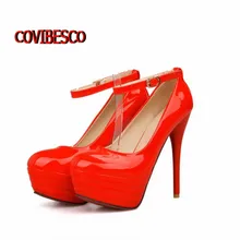 Grande taille 34 – 44, Mode féminine plate – forme de talons boucle cheville femmes pompes Stilettos Sexy Ladies Cocktail chaussures de mariage