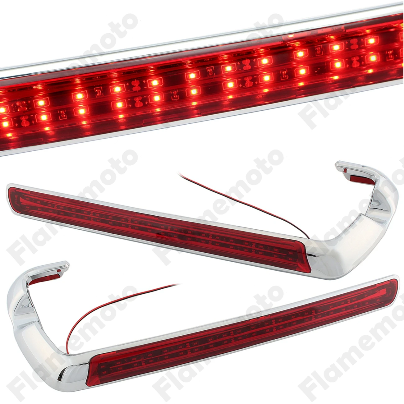 

LED Motorcycle Turn Signal Light Lens Saddlebag Side Marker Light Lamp For Harley Touring Electra Glide FLHR FLHX 2014-2018 2017