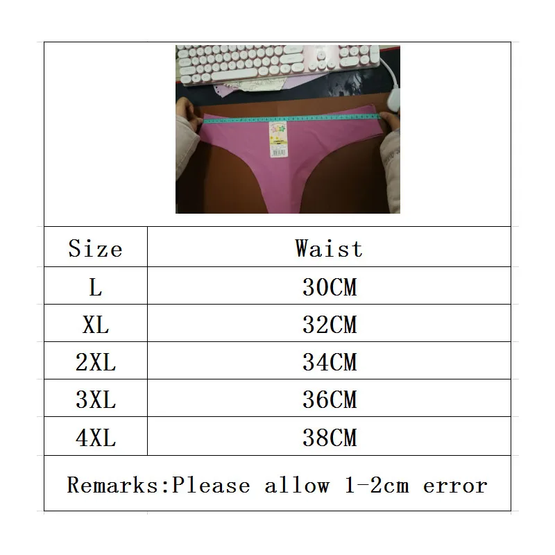 Plus Size Thong Underwear 4xl  Plus Us Size Seamless Thong - 3pcs