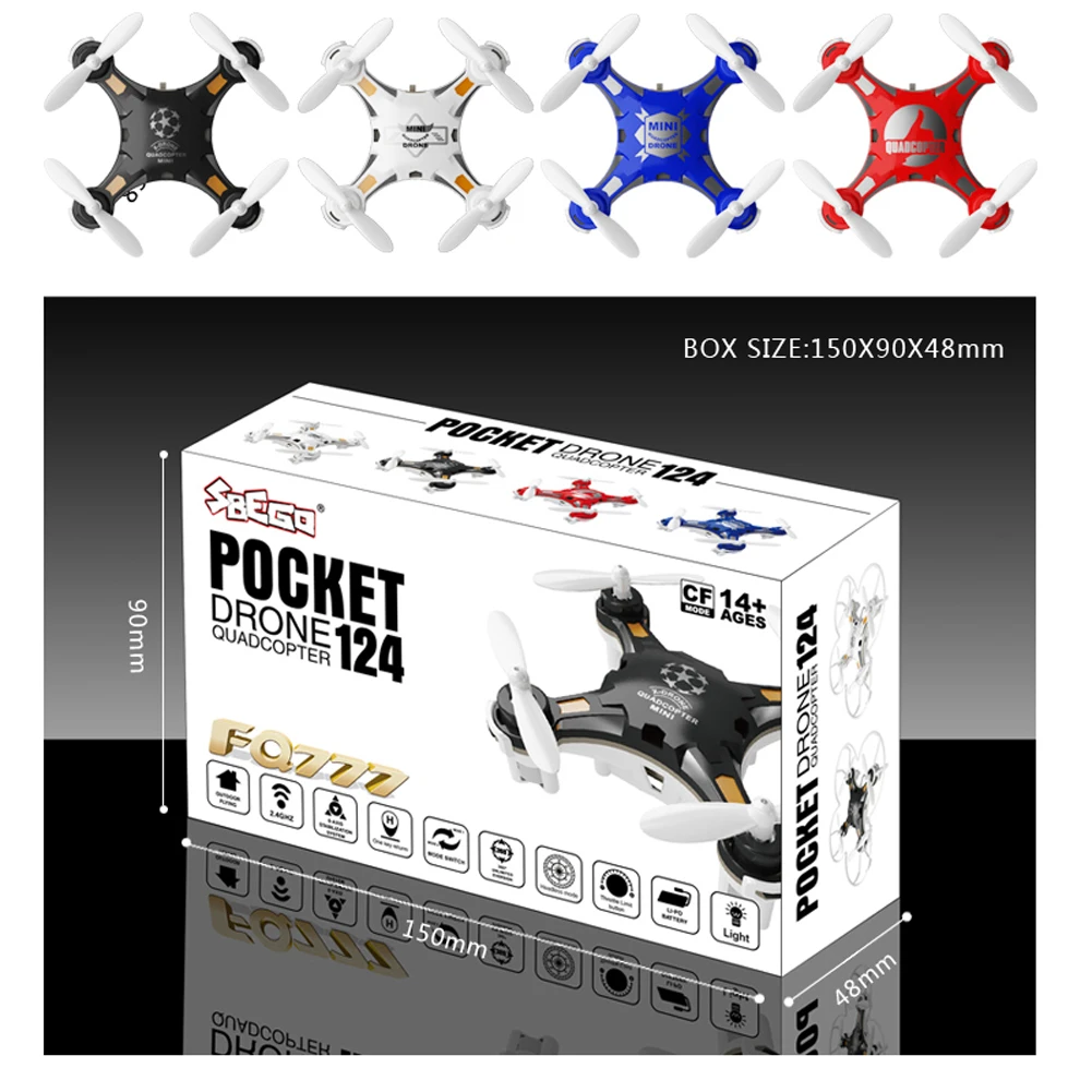 pocket drone 124 quadcopter