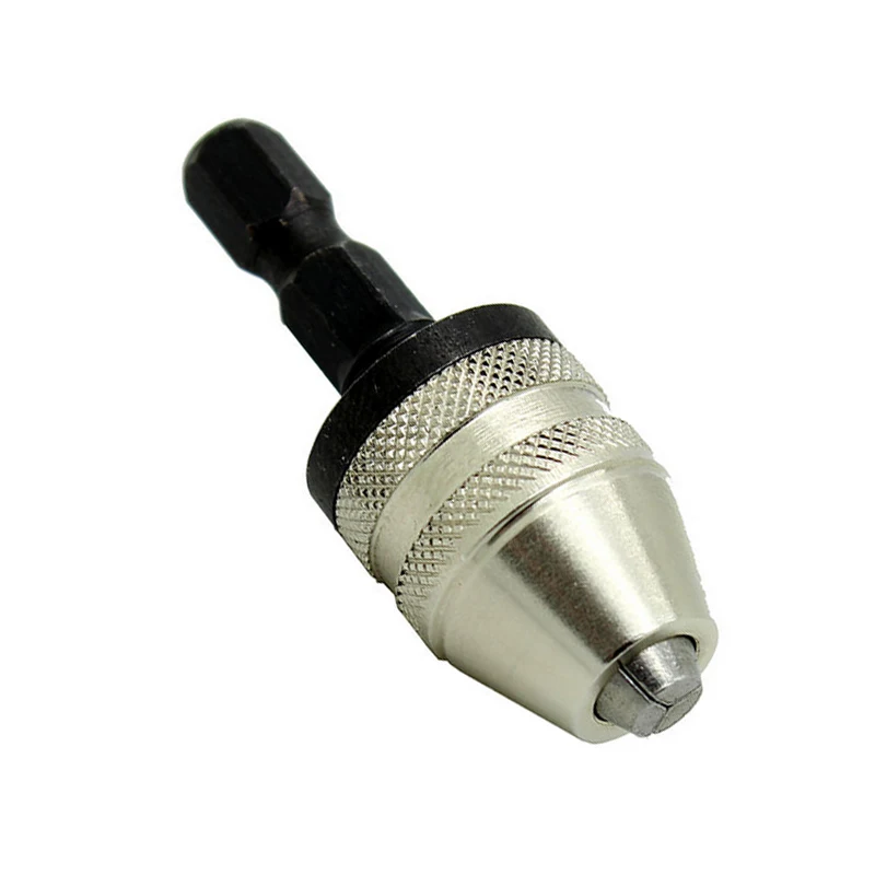 

1/4" Inch Keyless Drill Bit Chuck Quick Change Adapter Converter Hex Shank ALI88
