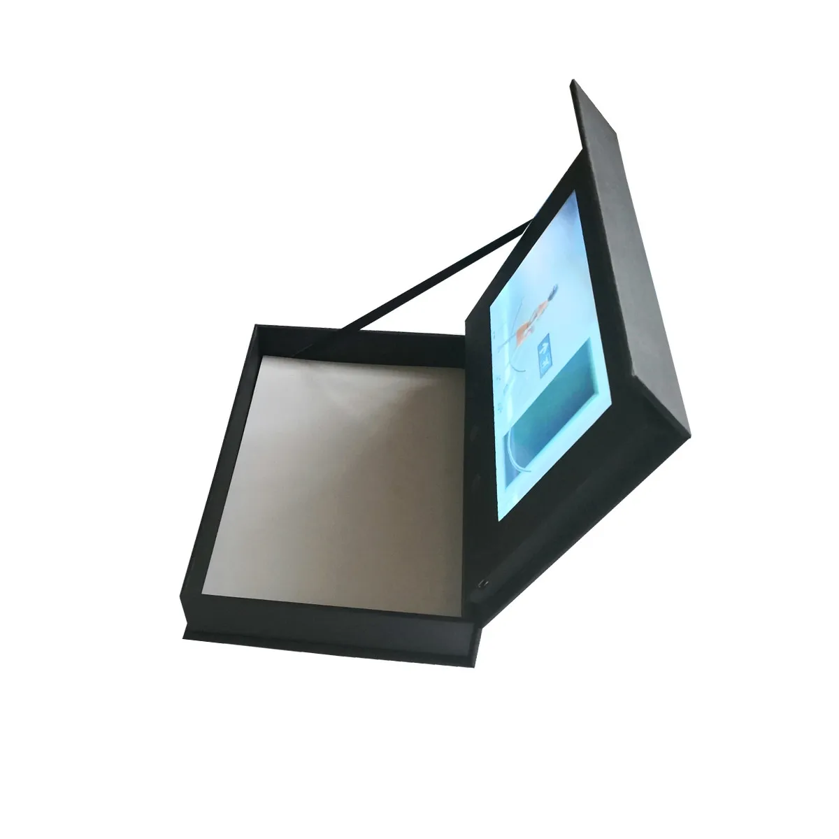 7inch Universal Video Greeting Card watching booklet box production hardcover video Brochure box for Advertising digital greeting card