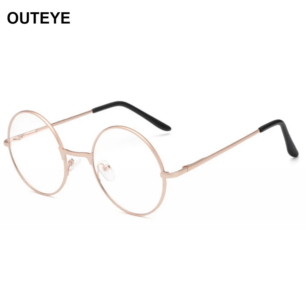 Unisex Vintage Round Reading Glasses Metal Frame Retro ...