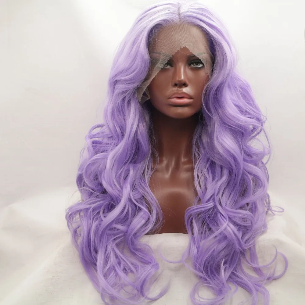 Marquesha Natural Looking Wavy Romantic Light Purple ...