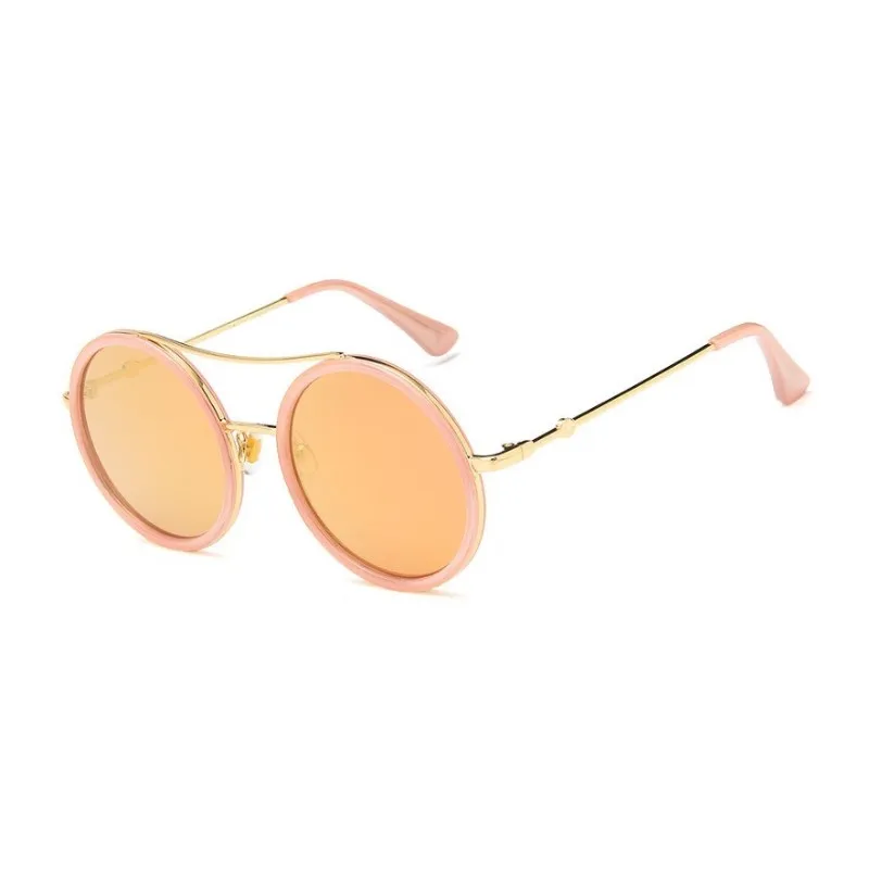 Luxury Round Two Tone Sunglasses For Ladies Sexy Classy Fashion Sun Glasses Stylish Designer Brand Eyewear oversized sunglasses Sunglasses