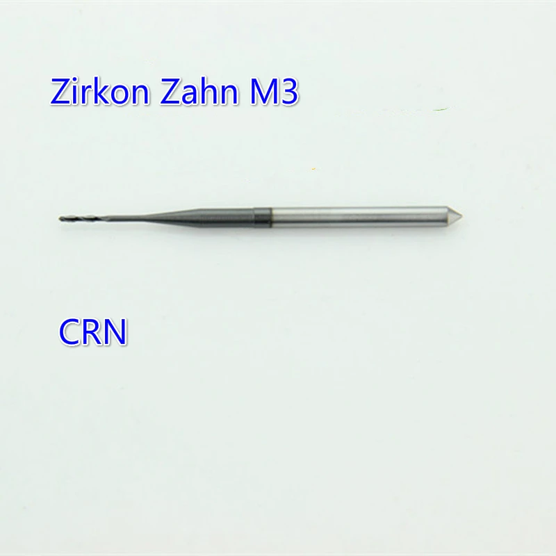 5 шт. Zirkon Zahn M3 фрезеровочный Бур s CADCAM Стоматологическое Фрезерное сверло Bur 3 мм хвостовик для системы ZirkonZahn оборудование PMMA обработанный воском материал