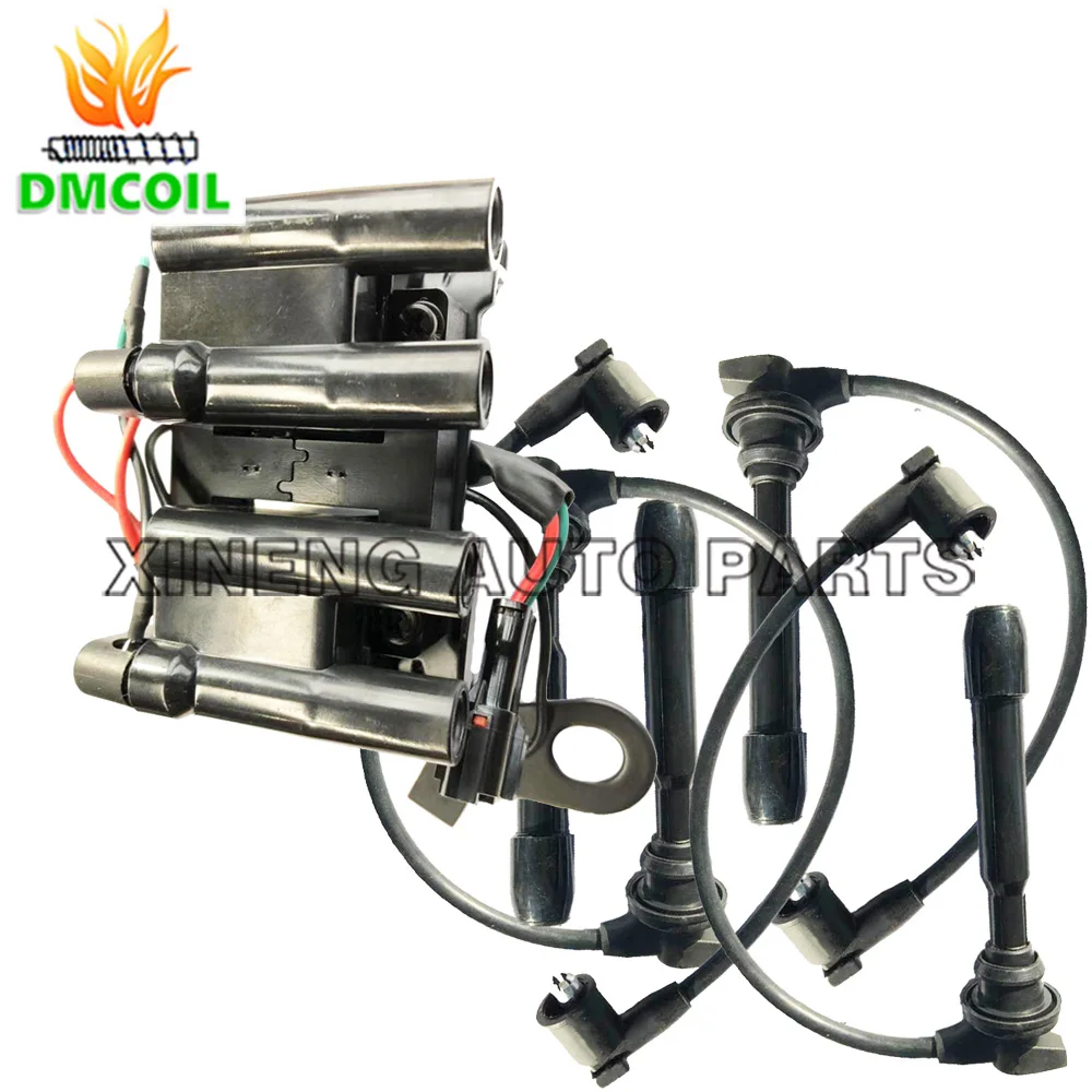 1 SET HQ IGNITION COIL AND WIRE FOR HYUNDAI ACCENT I ELANTRA II LANTRA