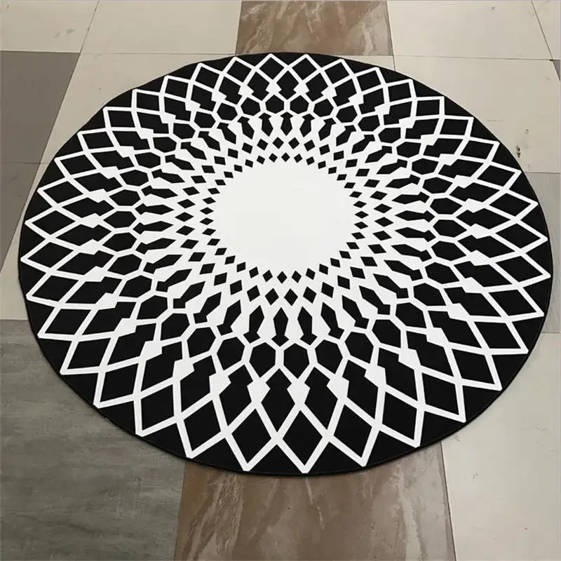 Креативные Круглые ковры из полиэстера для гостиной, компьютерное кресло, ковер, Детская игровая палатка, коврик для пола, коврик для йоги/ковер