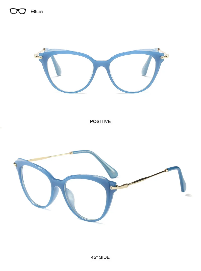 Женские очки shauna оправа для очков в стиле кошачьи глаза анти-голубые лучи Модные женские очки для чтения UV400