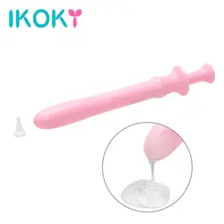 Ikoky анальный влагалище шутер интимные игрушки для женщин парная игра для взрослых смазки сухой боли для Смазка на водной основе масла