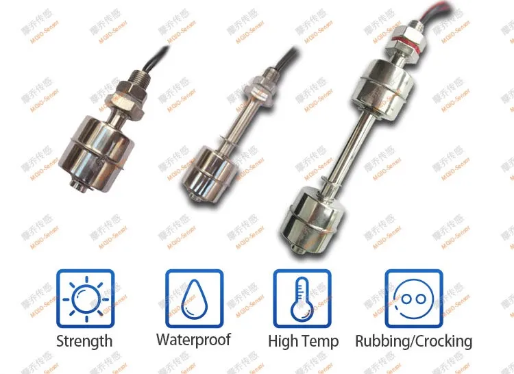 MJ-10215-2SL(10 шт./лот) из нержавеющей стали регулируемый уровень воды сенсор