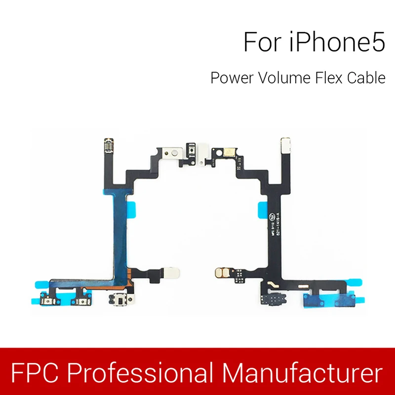 Для iPhone 5 6 6plus 6S 6Splus 7 7Plus 8 8plus кнопка включения и выключения кнопки гибкий кабель