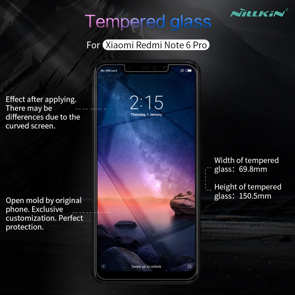 Для xiaomi redmi note 8T стекло Nillkin H+ Pro 2.5D Закаленное стекло для защиты экрана для xiaomi Note 7/7 s/7 Pro/Note 8/8 Pro стекло