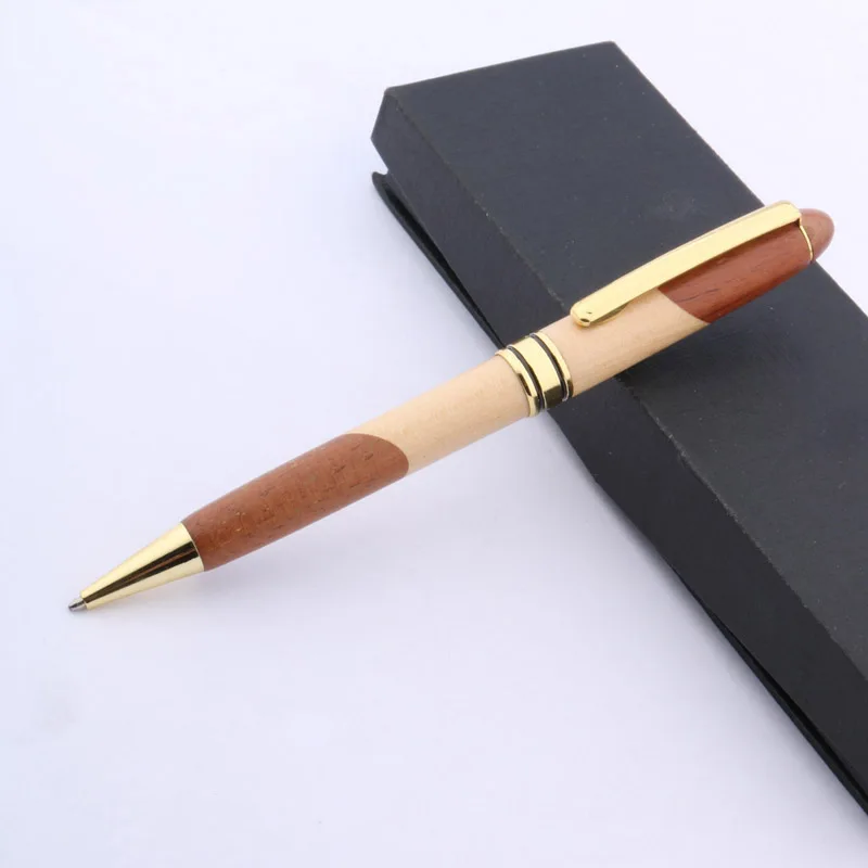 

Nolvety Baoer White and Red Wooden Ballpoint Pen For Bussiness & Statinary With Free Shipping