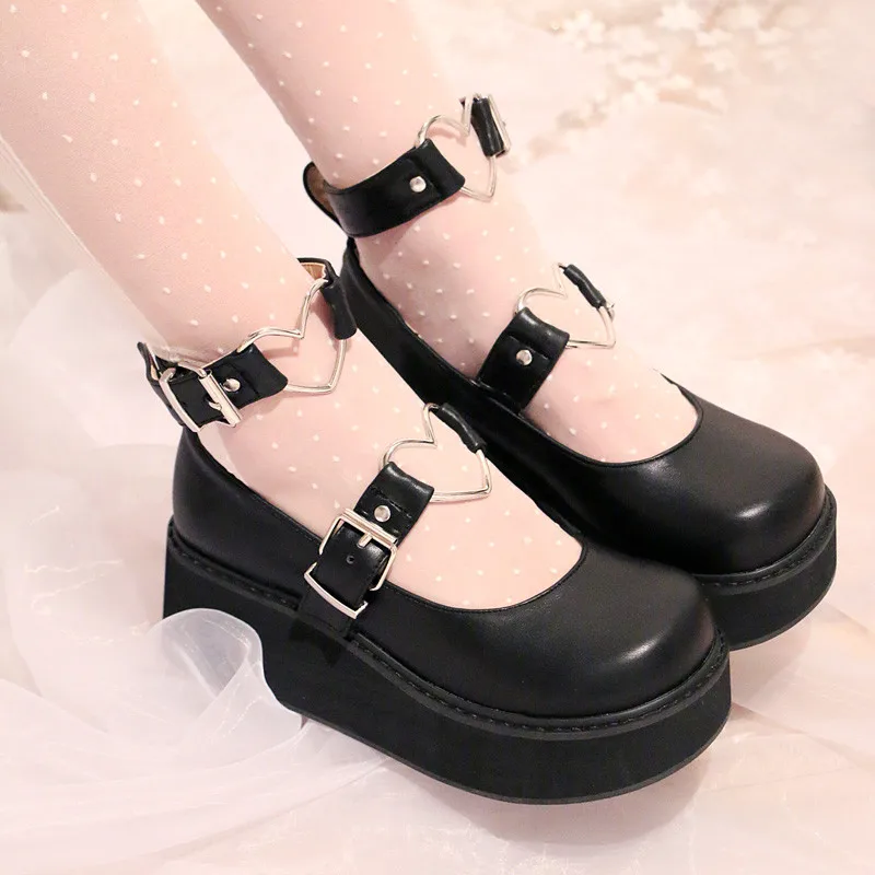 Japanese Lolita Black Shoes Sneakers Love Sweet Princess Cute Student Cos Cosplay Nude Pantshoes Shoes O Japanese Lolita Black Shoes Sneakers Love Sweet Princess Cute Student Cos Cosplay Nude Pantshoes Shoes O