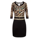 49% off! Sequin Dress Womens Vintage Leopard Back Howwlow Out O Neck Plus Size 3xl Three Quarter Sleeve Sexy Bodycon Party Dress 1866 Save 17.13 on Sequin Dress Womens Vintage Leopard Back Howwlow Out O Neck Plus Size 3xl Three Quarter Sleeve Sexy Bodycon Party Dress 1866