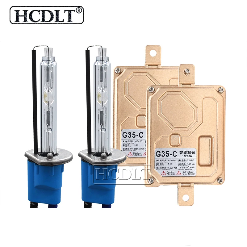 HCDLT 35 Вт H7 Canbus HID Kit Xenon D2H H1 H3 H11 HB3 HB4 9012 5500 к ксеноновая лампа балласт автомобильный