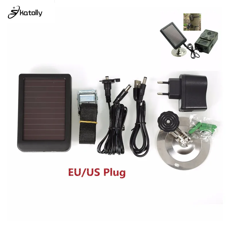 Goedkoop HC300M HC300 Hc500M Jacht Camera Solar Panel Charger Batterij Externe Power Voor SUNTEK Wildlife Scout infrarood jacht Camera