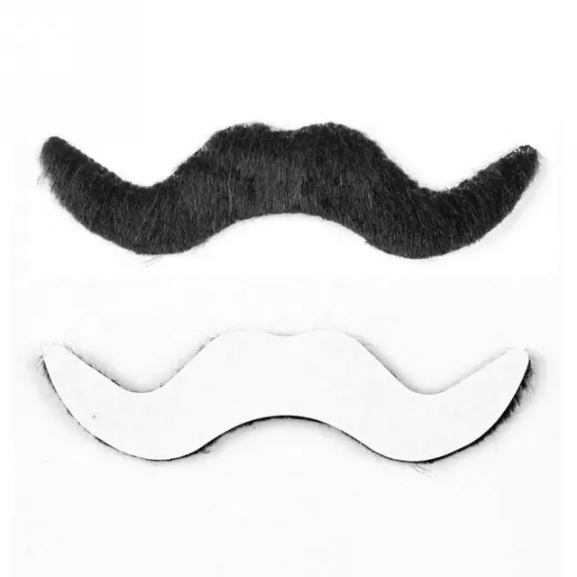 12pcs/set Costume Party Halloween Fake Mustache Moustache Funny Fake Beard Whisker