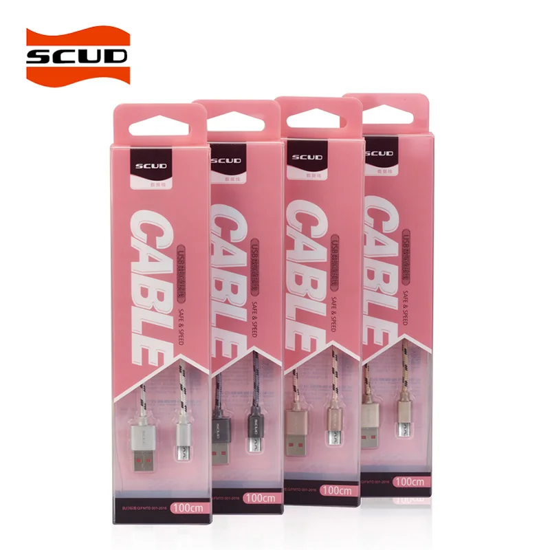 SCUD 2.4A мини микро USB кабель 1 м для передачи данных Универсальный Android телефон