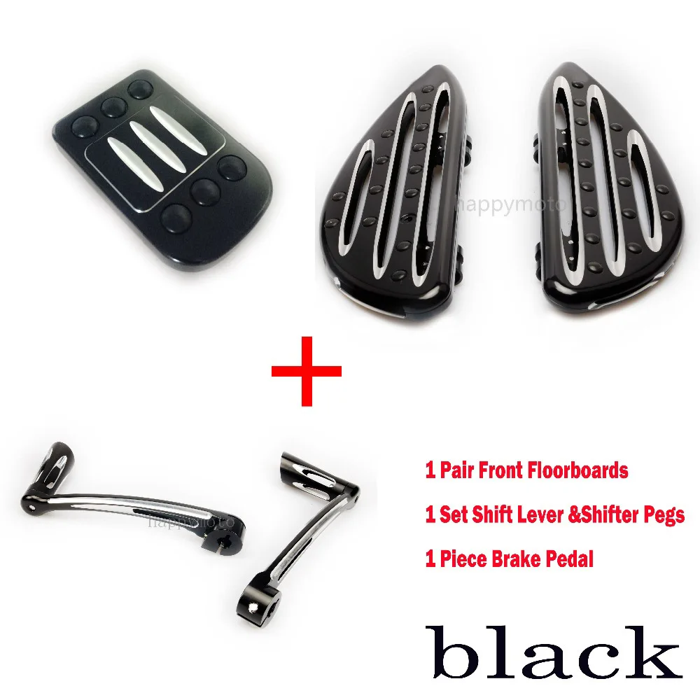Motorcycle accessories Front Driver Floorboard + Heel Toe Shift Lever