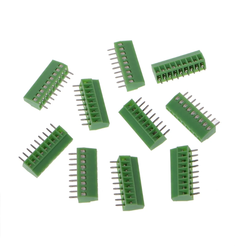 10 шт. 2Pin 10Pin Винтовые клеммные колодки для монтажа на печатной плате коннектор с
