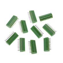 10 шт. 2Pin 10Pin Винтовые клеммные колодки для монтажа на печатной