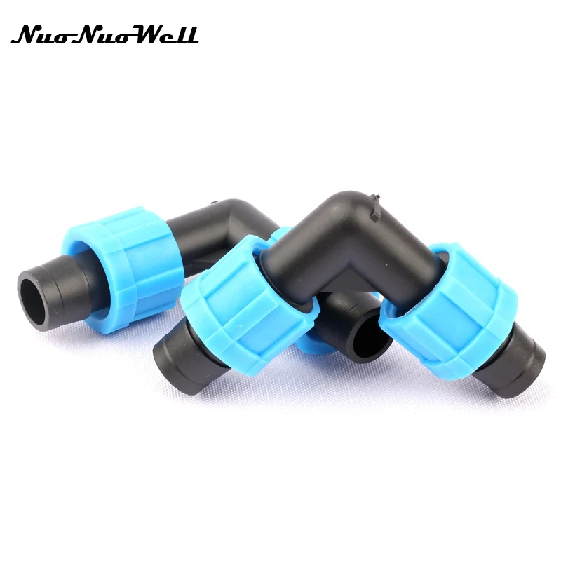 4pcs Nuonuowell 16mm Thread Lock 90 Degree Elbow Pipe Hose Connector