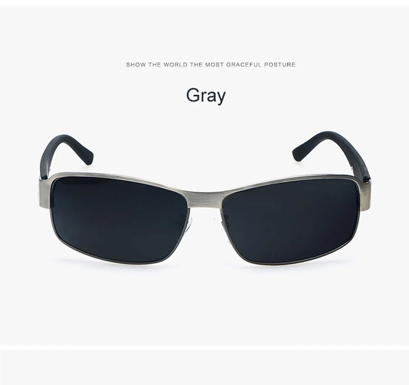 Высококачественные Квадратные Солнцезащитные очки поляризационные солнцезащитные очки для вождения мужские удобные солнцезащитные очки UV400 HD