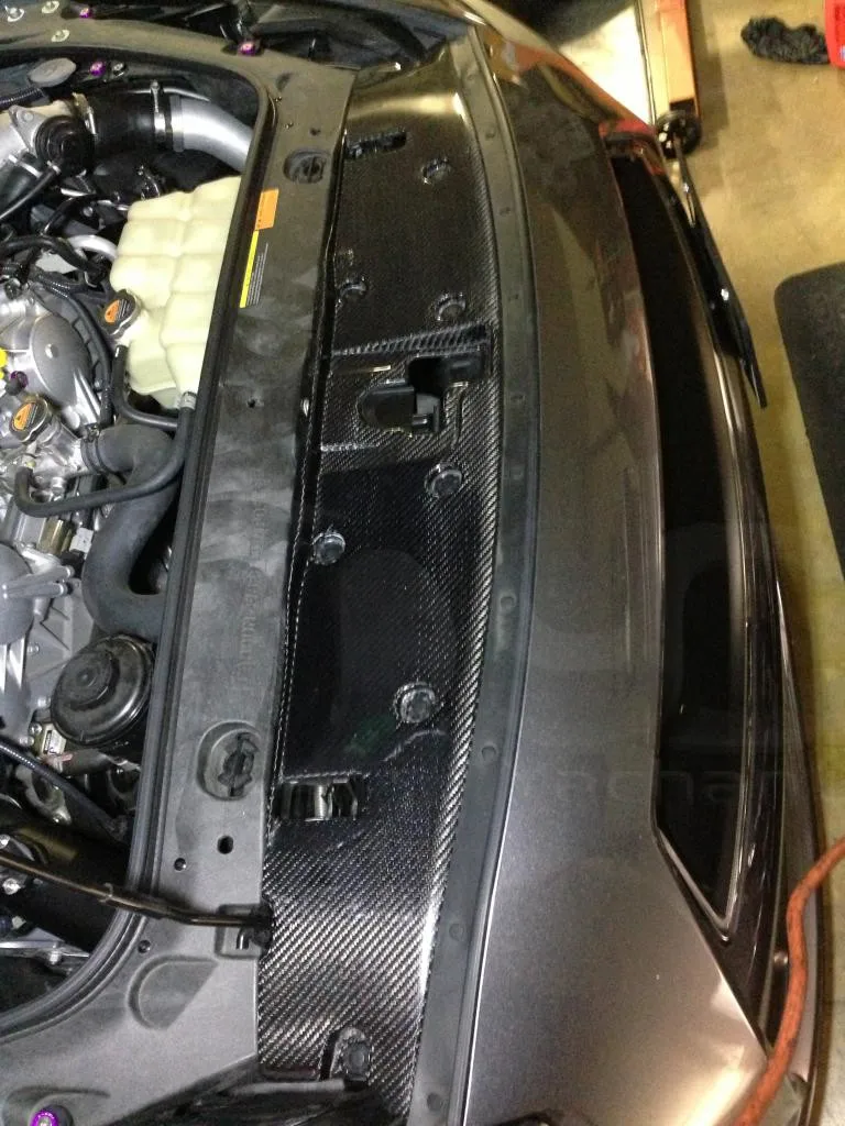 2008-2013 Nissan R35 GTR OEM Cooling Slam Panel CF (6)