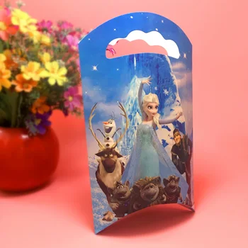 

Cartoon Elsa Anna Princess Candy Box Baby Shower Girl Candy Bags Kids Birthday Party Favor Boxes Cake Snack Biscuits Gift Box