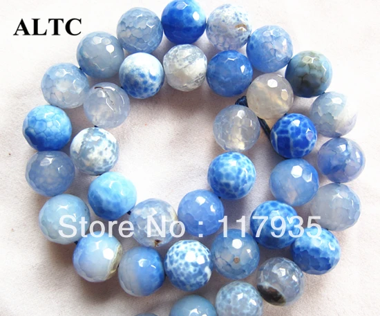 

Wholesales Ball Beads for jewelry making 36 pcs 10mm Facet Blue dragon vein natural carnelian