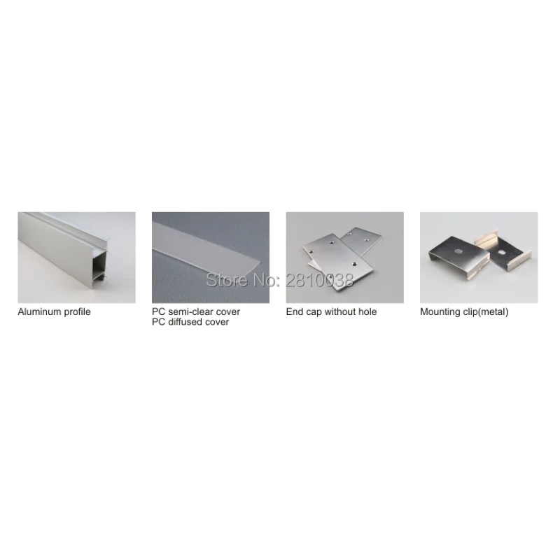 50 X 1M Sets/Lot wall washer led aluminum profile channel and slim channel light extrusion for up and down wall lamps