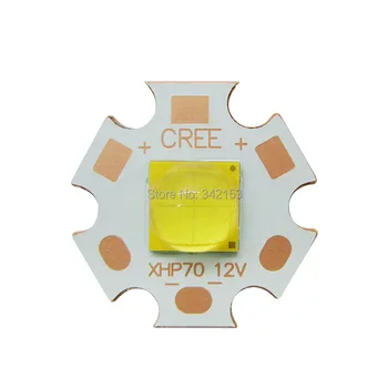 

30W Cree XHP70 XHP70.2 XHP-70 2 White 3000K 5000K 6500K Led Emitter Lamp Beads 6V/12V On 20MM Copper PCB For DIY Torch Lightings