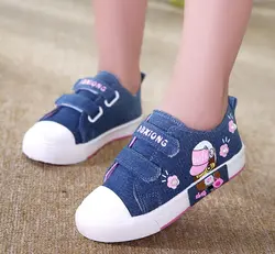 Детские кроссовки 2019 весна осень для детей парусиновая обувь дикая дышащая модная уличная Студенческая обувь для девочек парусиновая