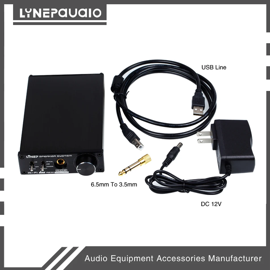 Hi-Fi Integrated Fiber Coaxial Headphone Amp Digital USB DAC Audio Decoder Amplifier